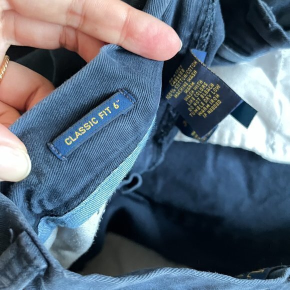 Polo Ralph Lauren Men's, Classic Stretch Fit 6" Shorts‎ Navy Blue Size 38 - Picture 8 of 9